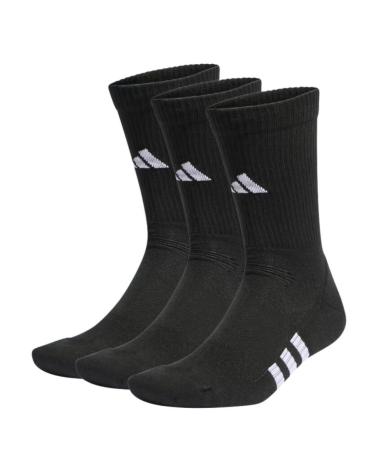 LOT DE 3 CHAUSSETTES ADIDAS PERFORMANCE CUSHIONED CREW IC9521 NOIRES NEGRO