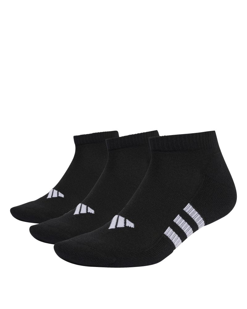 PACK OF 3 PAIRS ADIDAS PERFORMANCE CUSHIONED HT3449 ANKLE SOCKS BLACK BLANCO