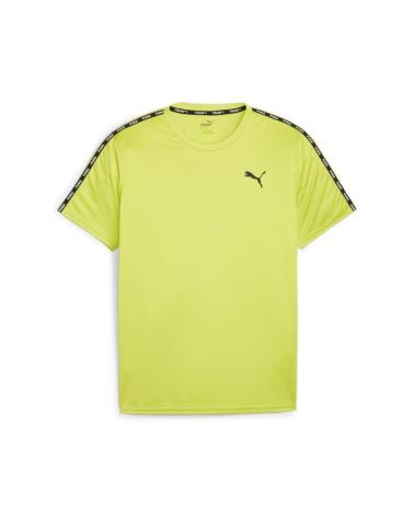 PUMA FIT TAPED 524180 T-SHIRT DA ALLENAMENTO MANICA CORTA VERDE NEON VERDE