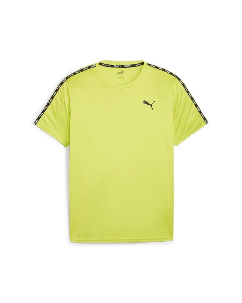 PUMA FIT TAPED 524180 T-SHIRT DA ALLENAMENTO MANICA CORTA VERDE NEON VERDE
