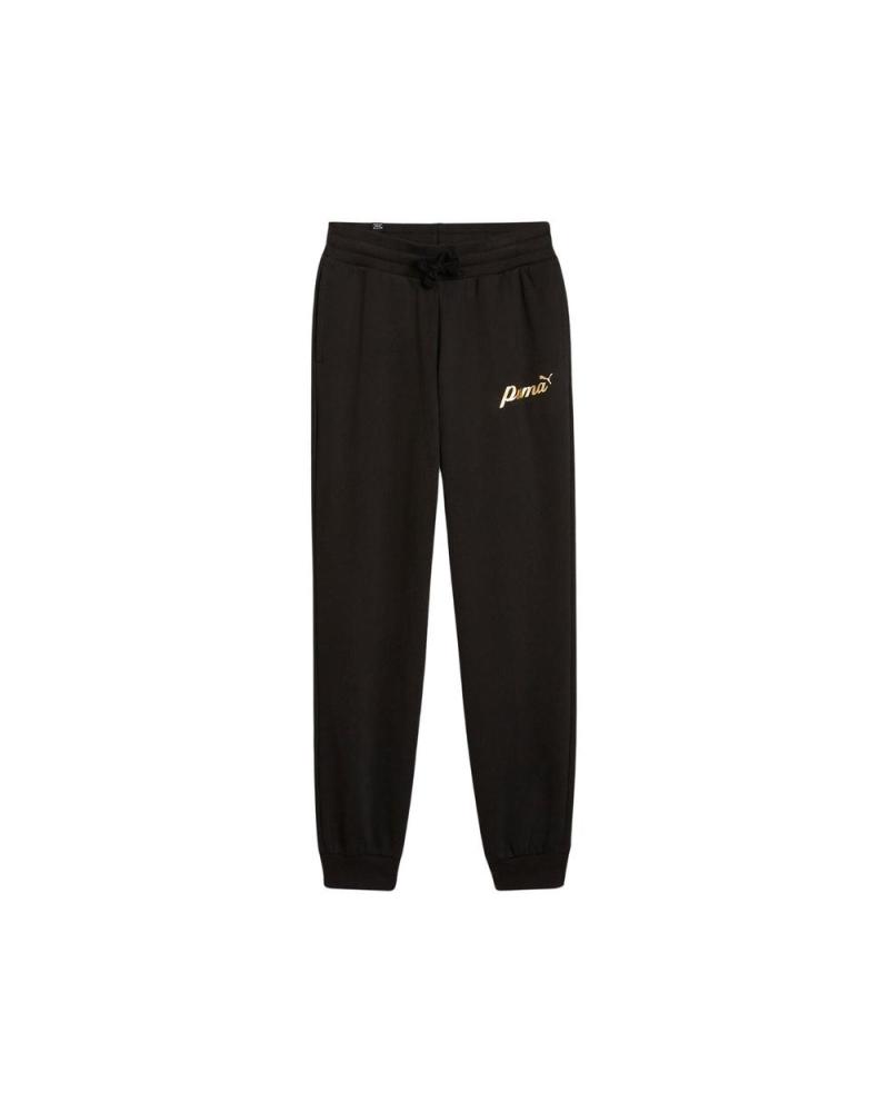 PUMA ESS SCRIPT 682799-01 PANTALONI SPORTIVI NERI MULTICOLOR