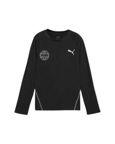 PUMA ACTIVE SPORTS 681807-01 NERO MANICA LUNGA MULTICOLOR