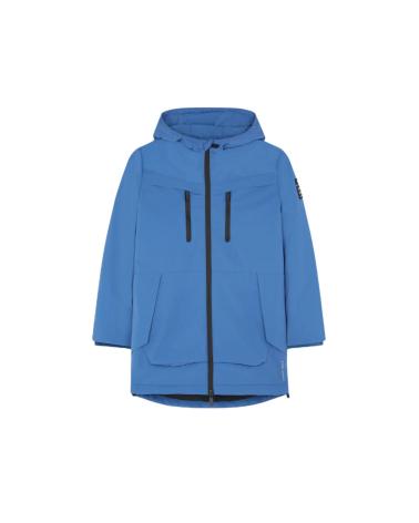 PARKA SCALPERS 48681BLUE AZUL CON CAPUCHA E INTERIOR DE FORRO POLAR MULTICOLOR