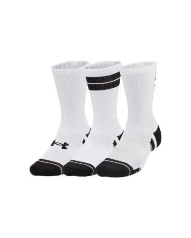 UNDER ARMOUR PERFORMANCE TECH SPORTSOCKEN 1379515-101 - 3ER-PACK WEISS MIT MUSTERN MULTICOLOR