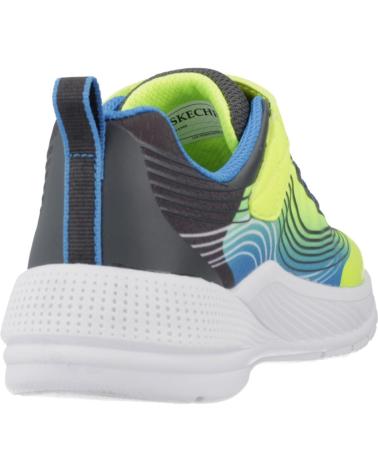 SKECHERS ZAPATILLAS NINO MODELO MICROSPEC ADVANCE COLOR AMARILLO YLBL