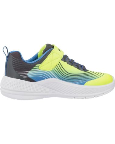 SKECHERS ZAPATILLAS NINO MODELO MICROSPEC ADVANCE COLOR AMARILLO YLBL