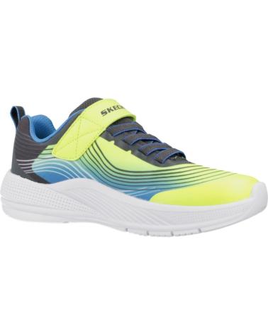 SKECHERS ZAPATILLAS NINO MODELO MICROSPEC ADVANCE COLOR AMARILLO YLBL