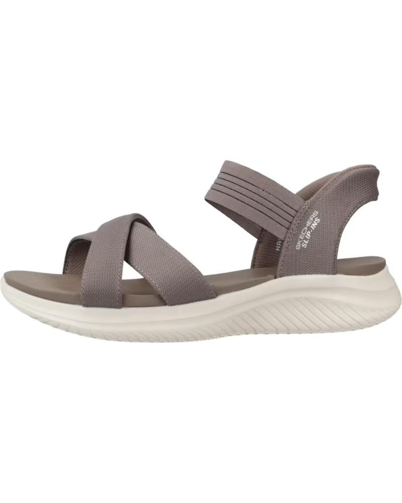 SKECHERS SANDALIAS 119975-DKTP EN MARRON PARA MUJER TAUPE MESH-GORE