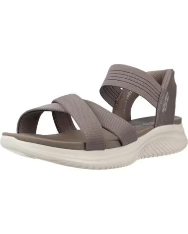 SKECHERS SANDALIAS 119975-DKTP EN MARRON PARA MUJER TAUPE MESH-GORE