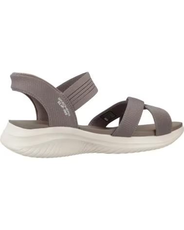 SKECHERS SANDALIAS 119975-DKTP EN MARRON PARA MUJER TAUPE MESH-GORE