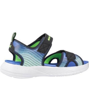 SKECHERS SANDALIAS NINO MODELO MICROSPEC-SPLASH COLOR AZUL BKLM