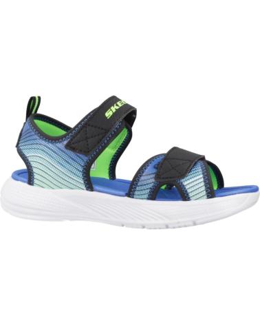 SKECHERS SANDALIAS NINO MODELO MICROSPEC-SPLASH COLOR AZUL BKLM