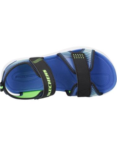 SKECHERS SANDALIAS NINO MODELO MICROSPEC-SPLASH COLOR AZUL BKLM
