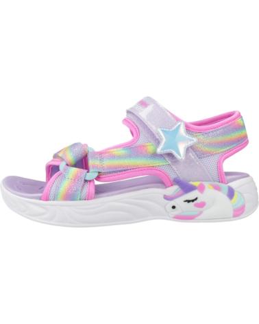 SKECHERS SANDALIAS NINA MODELO DREAMY UNICORNS COLOR AZUL LVMT