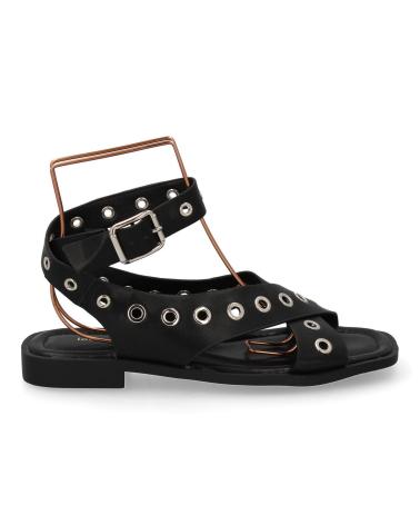 PUNTOSALAO SANDALIAS PLANAS COMODAS OJALES DE METAL PARA MUJER COLOR NE VARIOS COLORES