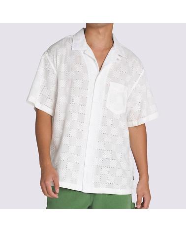 VANS OFF THE WALL CAMISA VANS WAYSIDE EYELET SS WOVEN MARSHMALL MULTICOLOR