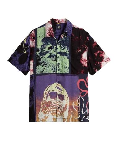 VANS OFF THE WALL PROSPECT COLLAGE SS WOVEN PARISIA MULTICOLOR MULTICOLOR