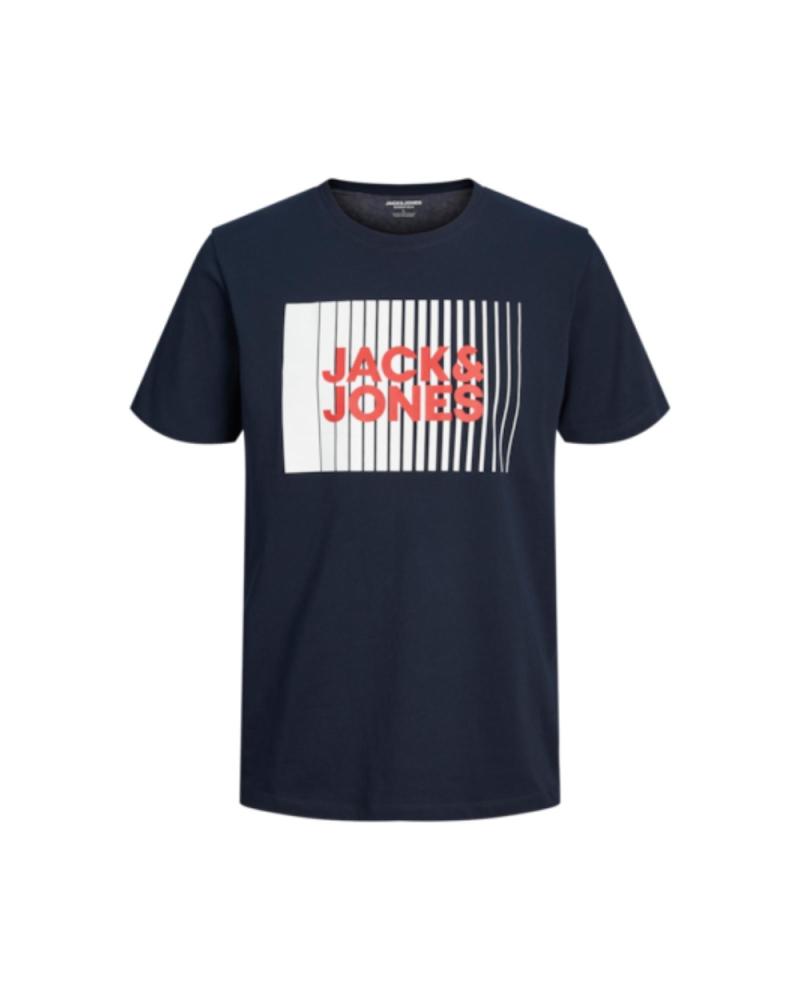 JACK & JONES LOGO T-SHIRT 12257365 NAVY BLUE NAVY