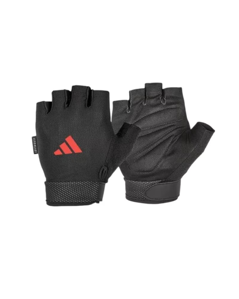 ADIDAS GUANTES ESSENTIAL ADJUSTABLE AEROREADY ROJO ADGB-1241- NEGRO