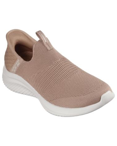 Zapatillas-casual-para-mujer-SKECHERS-SLIP-INS-FLEX-3-SMOOTH-STEP-TAN-TAUPE