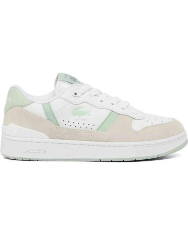 LACOSTE ZAPATILLAS T-CLIP SET PARA MUJER EN COLOR BLANCO