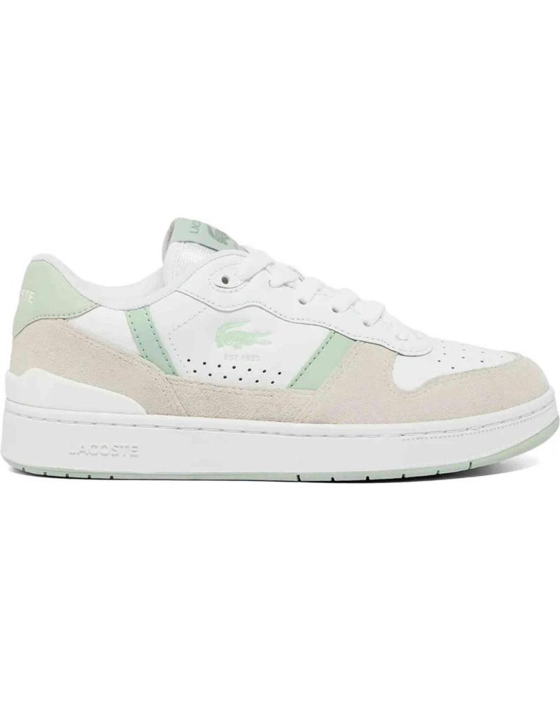 LACOSTE ZAPATILLAS T-CLIP SET PARA MUJER EN COLOR BLANCO