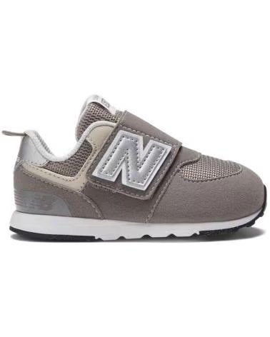 Scarpe per Bambina e Bambino NEW BALANCE ZAPATILLAS 574 NEW B HOOK GREY