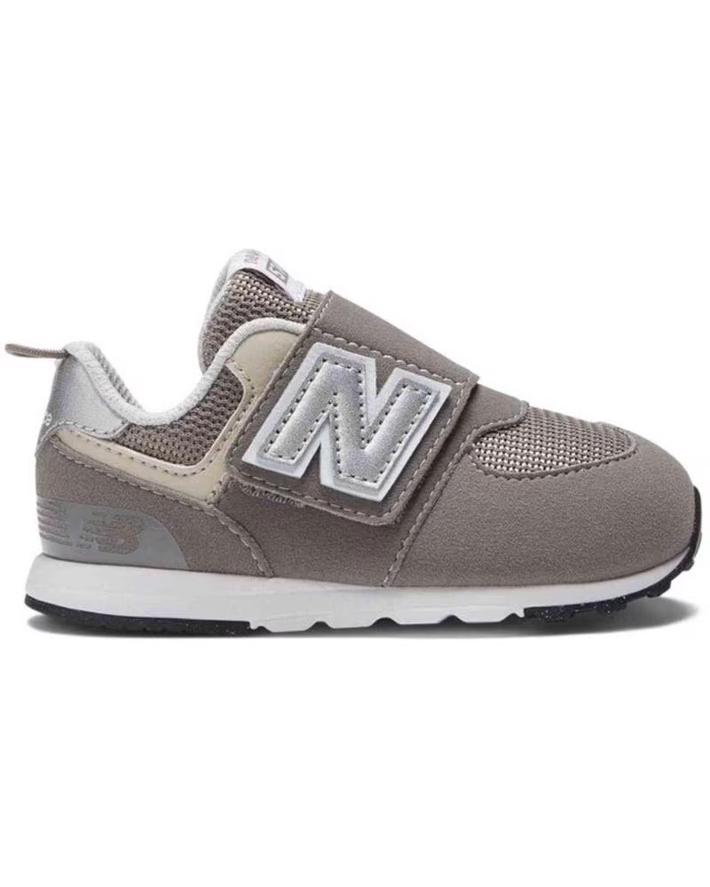 Scarpe per Bambina e Bambino NEW BALANCE ZAPATILLAS 574 NEW B HOOK GREY