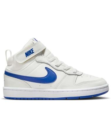 TÊNIS NIKE COURT BOROUGH MID 2 BRANCO E AZUL BLANCO