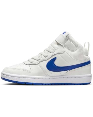 TÊNIS NIKE COURT BOROUGH MID 2 BRANCO E AZUL BLANCO