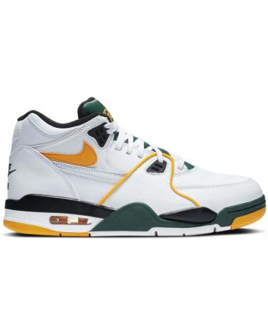 NIKE AIR FLIGHT 89 SUPERSONICS WHITE WITH GREEN AND YELLOW DETAILS BLANCO