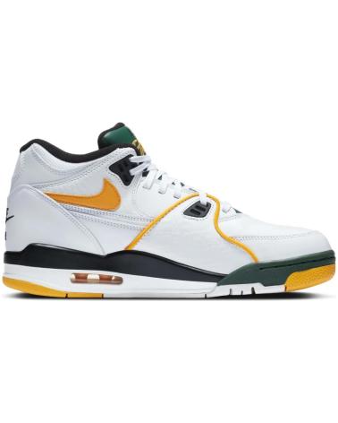 NIKE AIR FLIGHT 89 SUPERSONICS WHITE WITH GREEN AND YELLOW DETAILS BLANCO