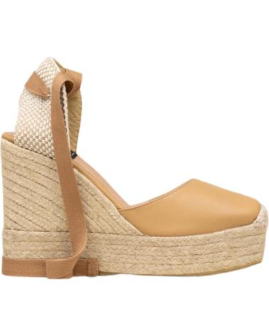 Sandalias de Mujer GAIMO ALPARGATAS PIEL CUERO PHAROS HOJALDRE-PLLA MESTIZO KEOPS-TAMARIZ REM NAT-GAIMO ETIQ NEGRA