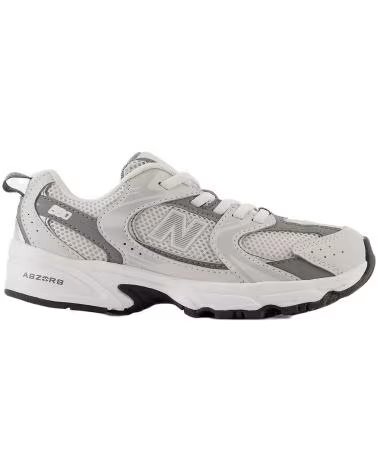 NEW BALANCE SCARPE DA GINNASTICA 530 BUNGEE BAMBINI UNISEX GRIGIO GRIS