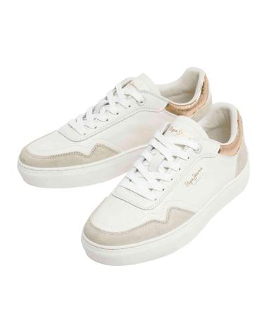 PEPE JEANS ZAPATILLAS PARA MUJER EN COLOR BLANCO PEPE JEANS ZAPATILLAS PARA MUJER EN COLOR BLANCO