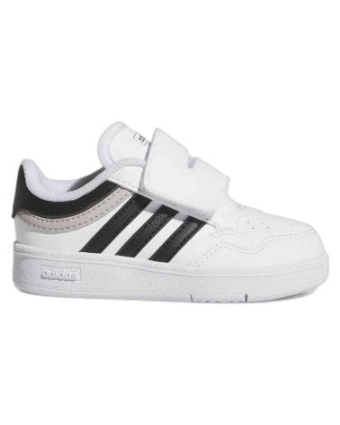 ADIDAS HOOPS 4.0 CF BIANCHE CON CHIUSURA A STRAPPO BLANCO