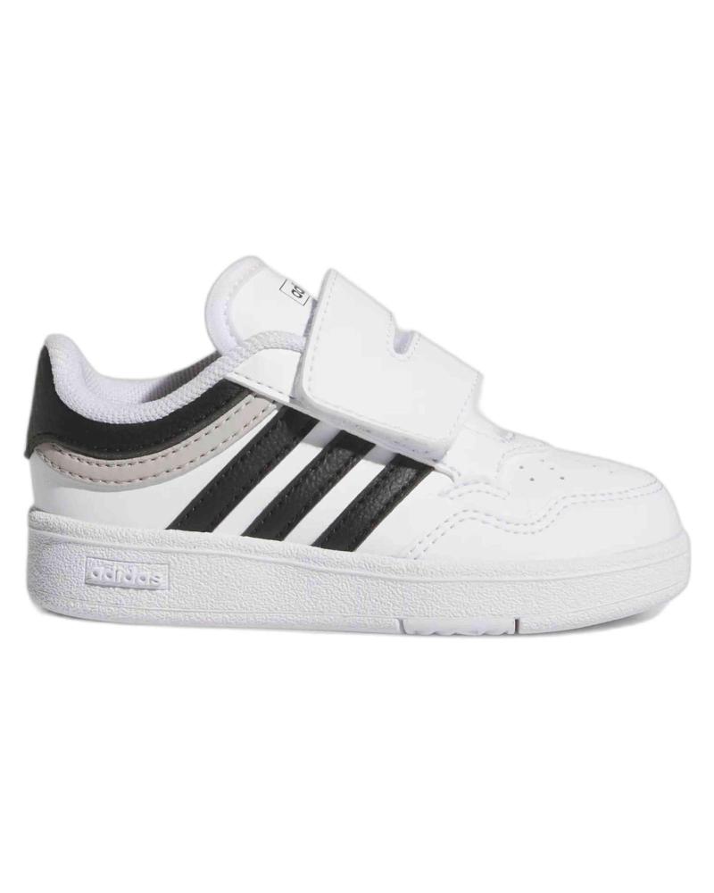 ADIDAS HOOPS 4.0 CF BIANCHE CON CHIUSURA A STRAPPO BLANCO