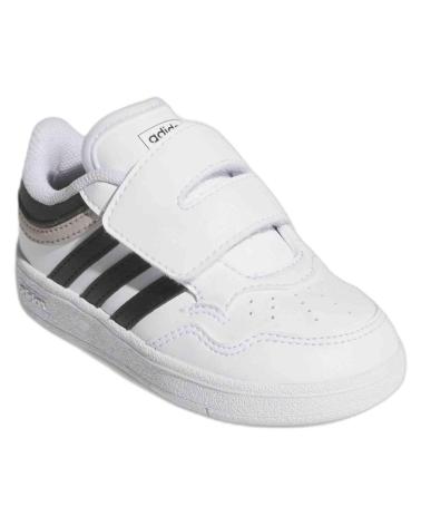 ADIDAS HOOPS 4.0 CF BIANCHE CON CHIUSURA A STRAPPO BLANCO