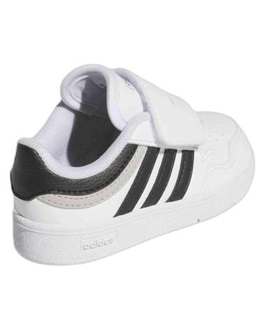 ADIDAS HOOPS 4.0 CF BIANCHE CON CHIUSURA A STRAPPO BLANCO