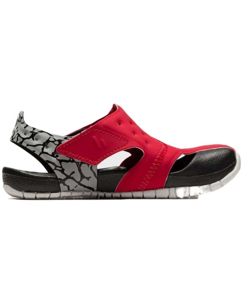 Sandálias-desportivas-de-menina-JORDAN-SANDALIAS-FLARE-PARA-BEBE-EN-COLOR-ROJO