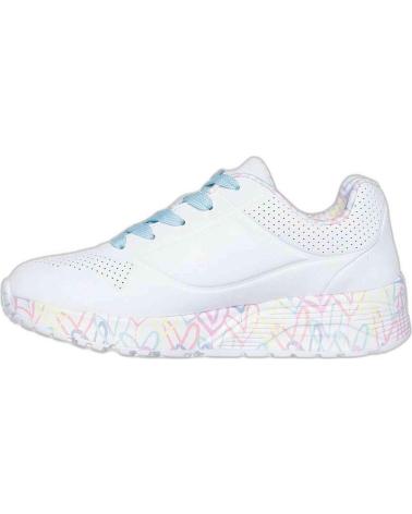 SKECHERS ZAPATILLAS UNO LITE PARA NINOS UNISEX EN COLOR BLANCO