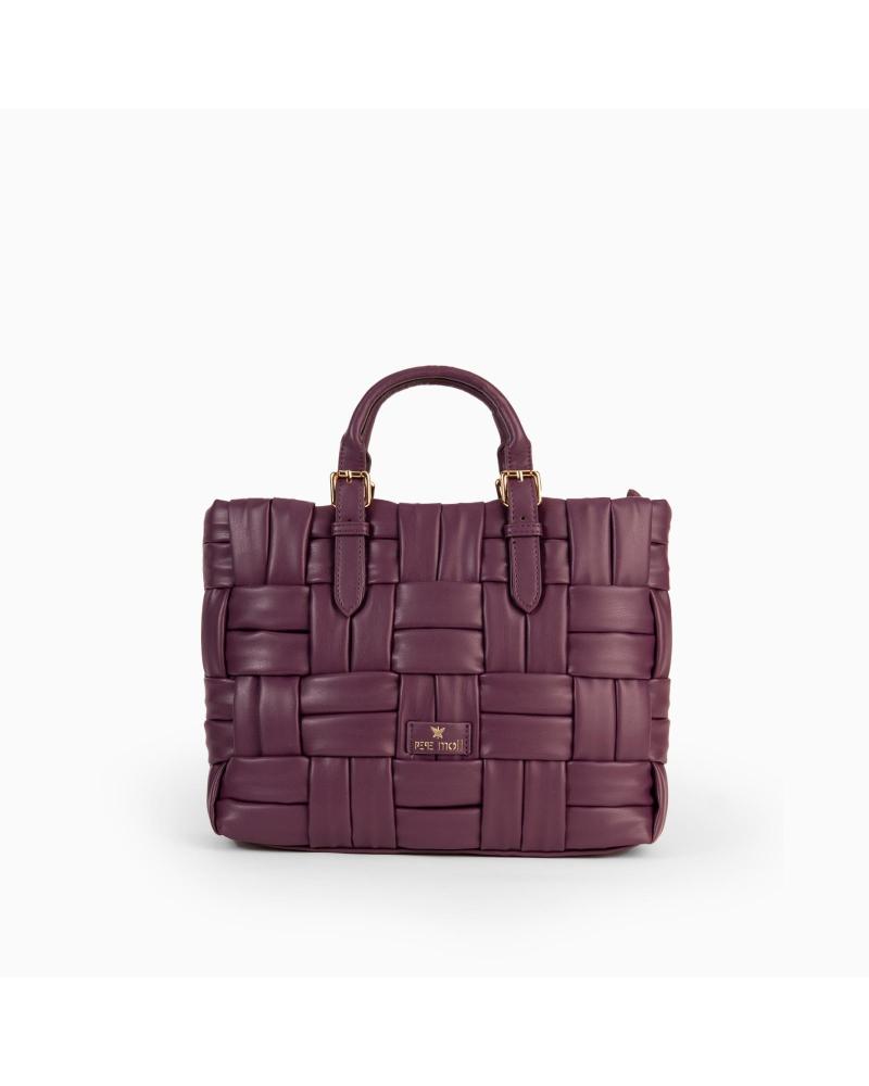 PEPE MOLL WOVEN HANDBAG IN VIOLET TONE VIOLETA