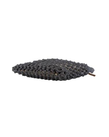 SIMOSASTRE STEEL TONE CROSSBODY BAG WITH BRAIDED TEXTURE ACERO