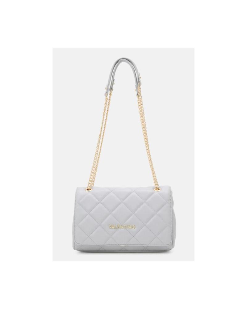 SAC BANDOULIÈRE MATELASSÉ VALENTINO BLEU CLAIR AVEC CHAÎNE DORÉE AZUL