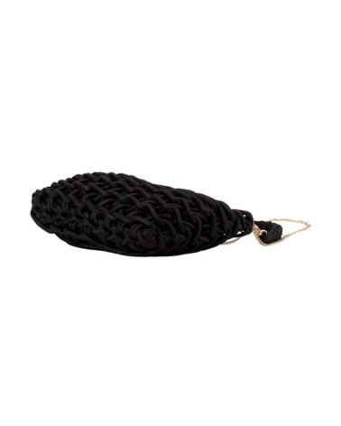 SAC BANDOULIÈRE SIMOSASTRE NOIR À TEXTURE MATELASSÉE NEGRO