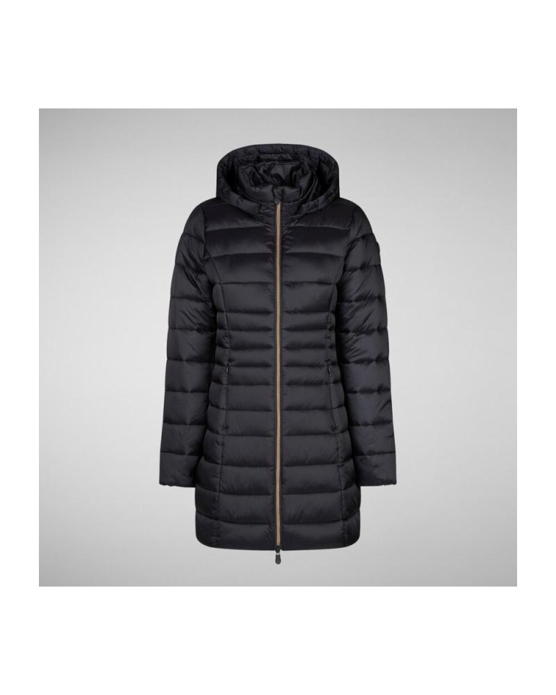 CAPPOTTO IMBOTTITO CON CAPPUCCIO SAVE THE DUCK 10000BLACK NERO 10000BLACK