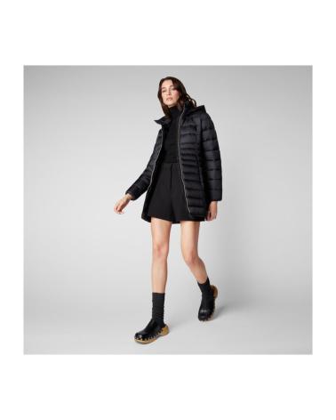 CAPPOTTO IMBOTTITO CON CAPPUCCIO SAVE THE DUCK 10000BLACK NERO 10000BLACK