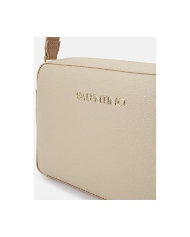 SAC BANDOULIÈRE VALENTINO BEIGE AVEC LARGE SANGLE LOGO ET DESIGN COMPACT BEIG