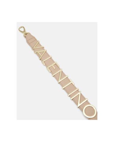SAC BANDOULIÈRE VALENTINO BEIGE AVEC LARGE SANGLE LOGO ET DESIGN COMPACT BEIG