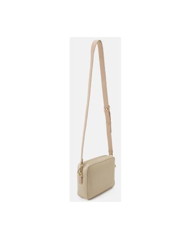 SAC BANDOULIÈRE VALENTINO BEIGE AVEC LARGE SANGLE LOGO ET DESIGN COMPACT BEIG